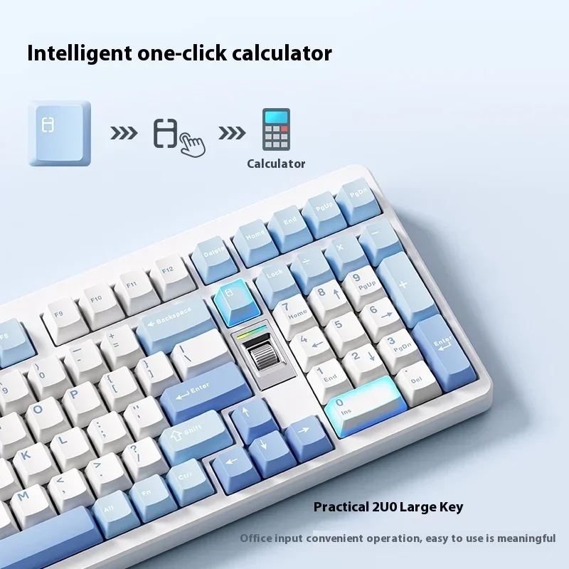MCHOSE G98 V2 Three Mode Wired/Bluetooth/2.4G Intelligent Computer Mechanical Keyboard 10000mAh Long Range Ultra Low Delay RGB 
MCHOSE G98 V2 Three Mode Wired/Bluetooth/2.4G Intelligent Computer Mechanical Keyboard 10000mAh Long Range Ultra Low Delay RGB