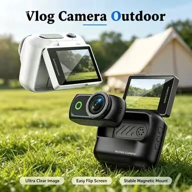 Magnetic Thumb Camera Flip Screen Long Life Battery WiFi Real-time Transmission Ultra HD Sports Camera Suitable for Travel Vlog
Magnetic Thumb Camera Flip Screen Long Life Battery WiFi Real-time Transmission Ultra HD Sports Camera Suitable for Travel Vlog