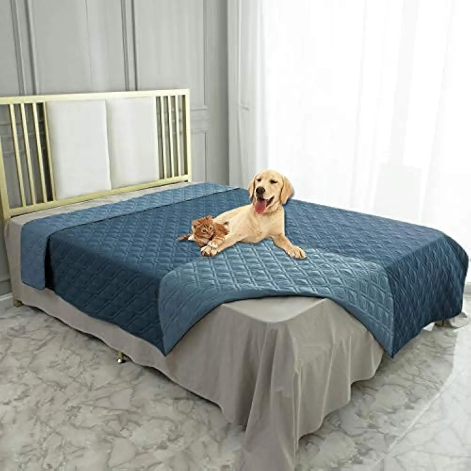 Waterproof Reversible Pet Blanket for Sofa Couch Bed 52x82 Inches
Waterproof Reversible Pet Blanket for Sofa Couch Bed 52x82 Inches