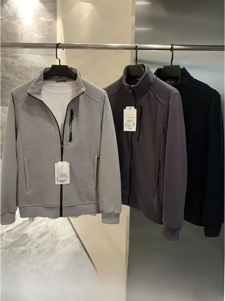 Men's Autumn Winter Fce Lined Stand Collar Cardigan Soft Cosite Velvet Stripe Pattern Simple Spor Warmth Outerwear
Men's Autumn Winter Fce Lined Stand Collar Cardigan Soft Cosite Velvet Stripe Pattern Simple Spor Warmth Outerwear