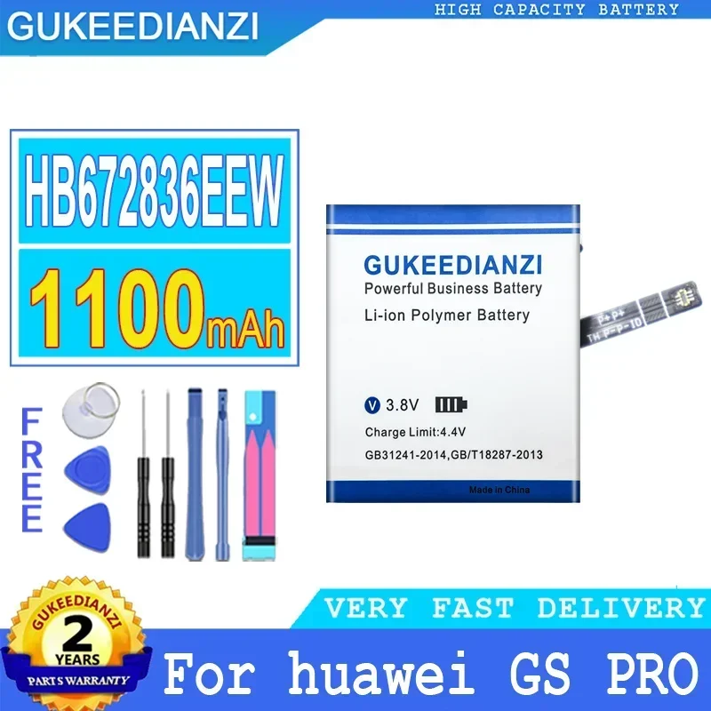 Аккумулятор GUKEEDIANZI для Huawei GS Pro, сменные батареи для часов, большая мощность, бесплатные инструменты, HB672836EEW, 1100 мАч
Аккумулятор GUKEEDIANZI для Huawei GS Pro, сменные батареи для часов, большая мощность, бесплатные инструменты, HB672836EEW, 1100 мАч