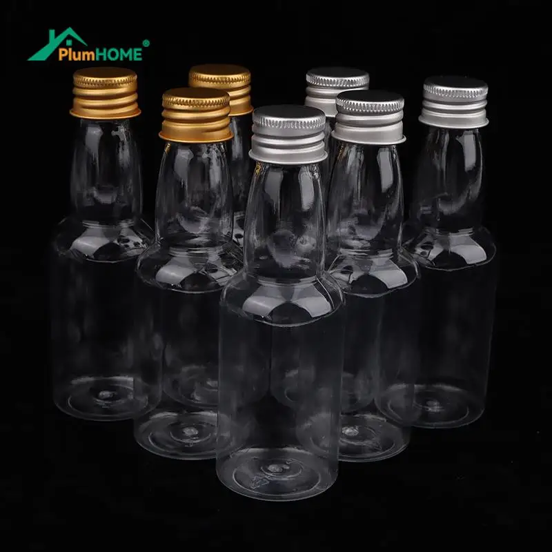 10Pcs 50ml Mini Clear PET Refillable Small Wine Bottles For Party Wedding Liquor Bottles With Leak Proof Screw Lid
10Pcs 50ml Mini Clear PET Refillable Small Wine Bottles For Party Wedding Liquor Bottles With Leak Proof Screw Lid