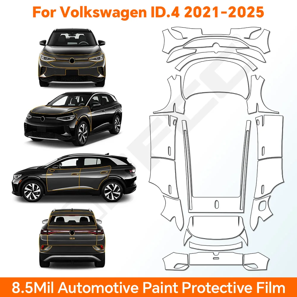9Mil TPU Paint Protection Film Pre-Cut Invisible Clear Bra Anti-scratch Self-healing PPF Vinyl Wrap for VW ID.4 2021 2022 2023 2
9Mil TPU Paint Protection Film Pre-Cut Invisible Clear Bra Anti-scratch Self-healing PPF Vinyl Wrap for VW ID.4 2021 2022 2023 2