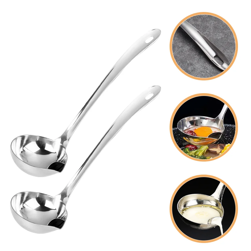 2 Pcs Soup Spoon Grease Separator Metal Ladle Fat Skimmer Spoons for Cooking with Pour Spout Stainless Steel
2 Pcs Soup Spoon Grease Separator Metal Ladle Fat Skimmer Spoons for Cooking with Pour Spout Stainless Steel