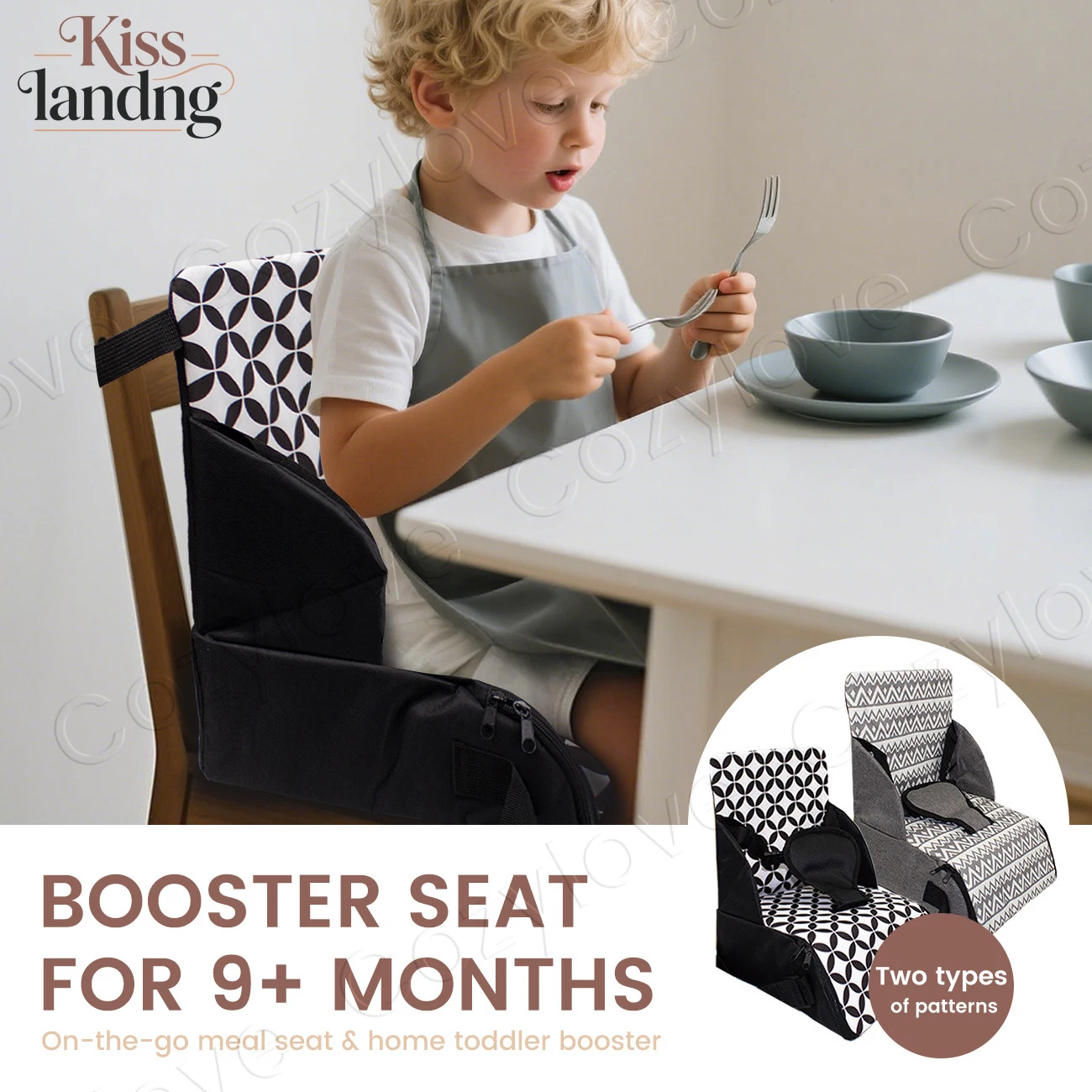 Портативная складная подушка для стула, сиденье-бустер для малышей с моющимися ремнями и защитной пряжкой
Портативная складная подушка для стула, сиденье-бустер для малышей с моющимися ремнями и защитной пряжкой