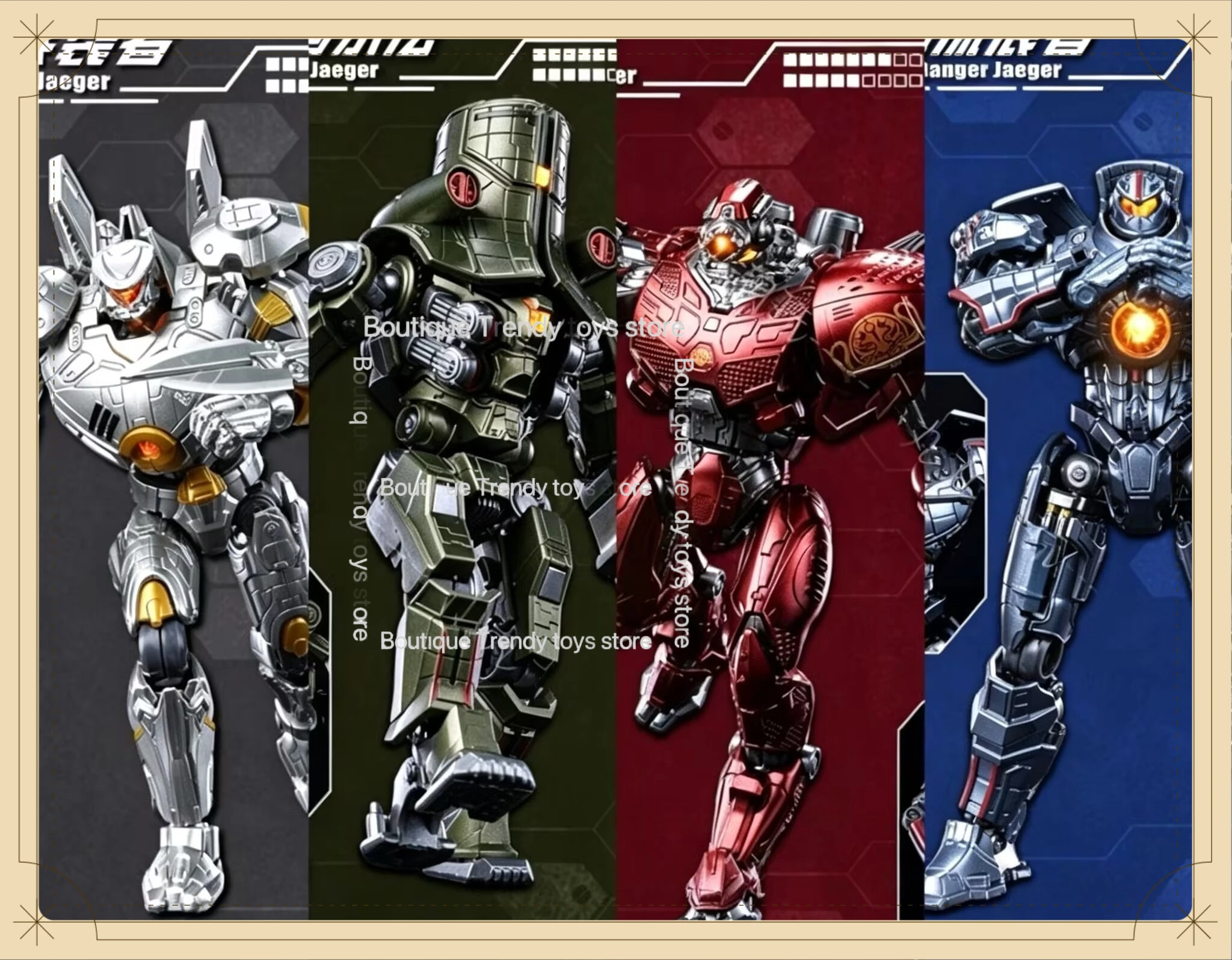 New Empire Sky Studio Pacific Rim Series 5 Inch 13cm Assembly Action Figure - Gipsy Danger & Crimson Typhoon Collectible Model
New Empire Sky Studio Pacific Rim Series 5 Inch 13cm Assembly Action Figure - Gipsy Danger & Crimson Typhoon Collectible Model
