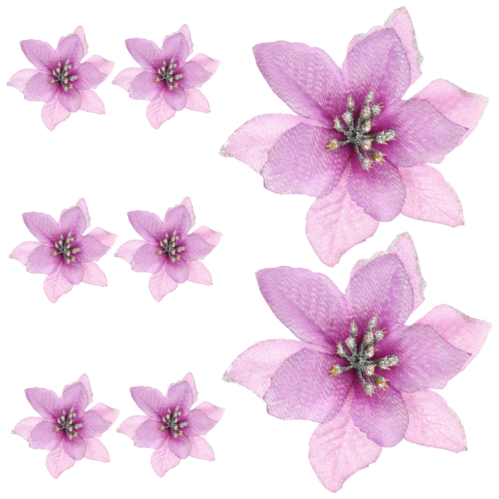 8 Pcs Artificial Flowers Christmas Garland Decoration Sparkling Petals Xmas Tree Wreaths Table Top FestiveFlowers Holiday
8 Pcs Artificial Flowers Christmas Garland Decoration Sparkling Petals Xmas Tree Wreaths Table Top FestiveFlowers Holiday