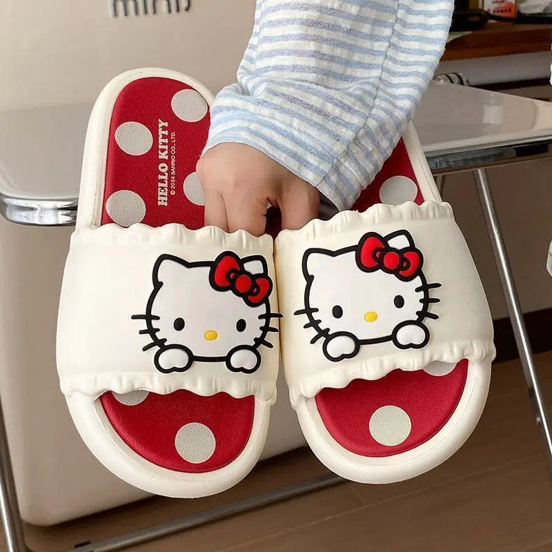 Hello Kitty Cartoon Slippers Girl Sweet Cute Comfortable Non-Slip Flip-Flops Sanrio Soft Sole Stay At Home Sandals Girl's Gift
Hello Kitty Cartoon Slippers Girl Sweet Cute Comfortable Non-Slip Flip-Flops Sanrio Soft Sole Stay At Home Sandals Girl's Gift