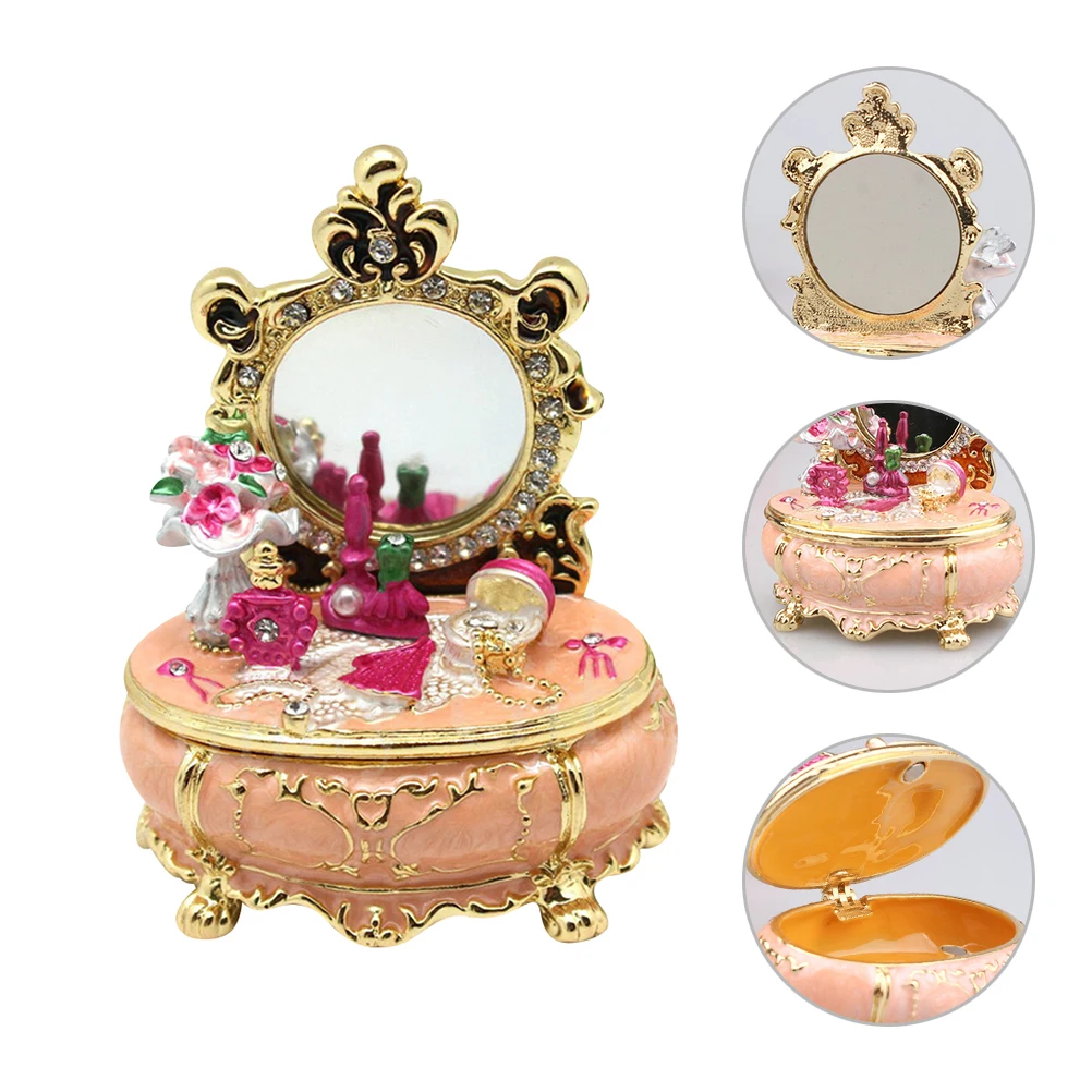 Jewelry Box Decorative Storage ganizer Mirrored Dresser Adornment Wedding Case Necklace Earrings Ring Holder Small
Jewelry Box Decorative Storage ganizer Mirrored Dresser Adornment Wedding Case Necklace Earrings Ring Holder Small