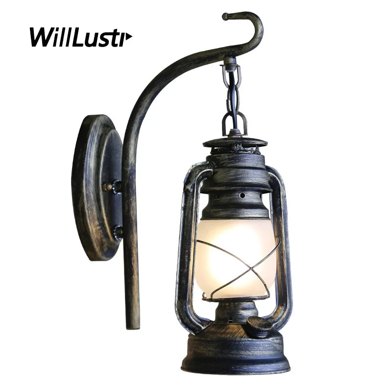 Vintage Iron Wall Lamp Creative Barn Lantern Glass Sconce Bar Cafe Hotel Balcony Aisle Stair Loft Retro American Metal Lighting
Vintage Iron Wall Lamp Creative Barn Lantern Glass Sconce Bar Cafe Hotel Balcony Aisle Stair Loft Retro American Metal Lighting