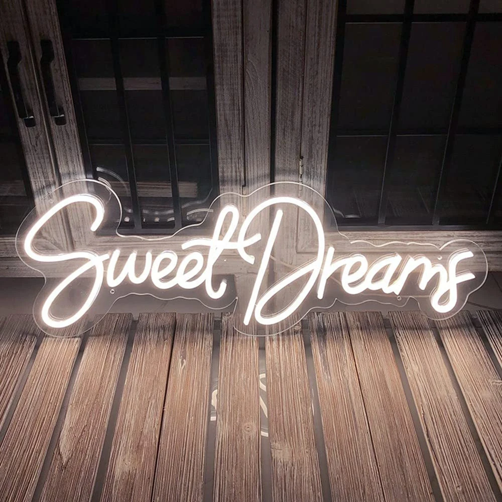 Sweet Dreams Neon Sign Light for Bedroom Living Room Wall Decor Led Neon Lights Home Party Bar Decorations Custom Neon Signs
Sweet Dreams Neon Sign Light for Bedroom Living Room Wall Decor Led Neon Lights Home Party Bar Decorations Custom Neon Signs