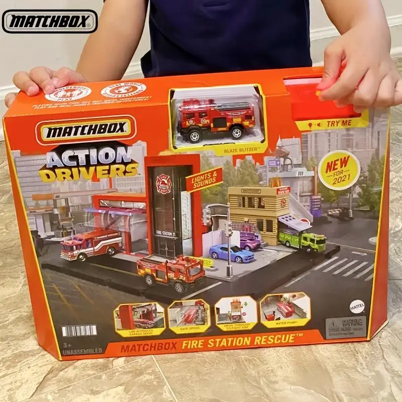 Genuine Matchbox Car Action Drivers 1/64 Fire Station Rescue Blaze Blitzer Vehicle Model Toys Boys Collection Toys Birthday Gift
Genuine Matchbox Car Action Drivers 1/64 Fire Station Rescue Blaze Blitzer Vehicle Model Toys Boys Collection Toys Birthday Gift