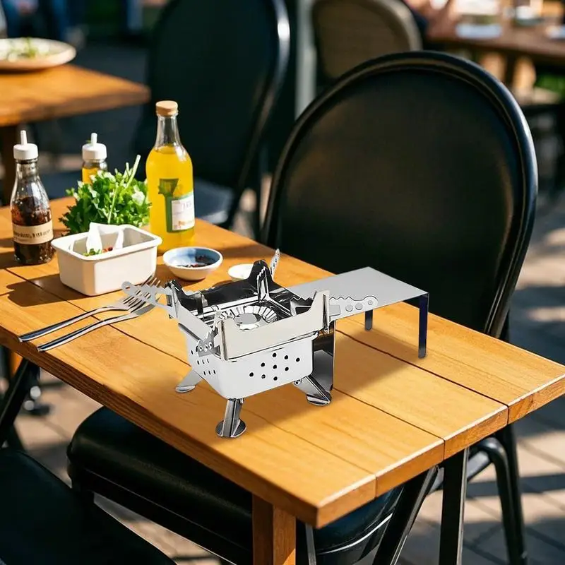 Camping Stove Compact Foldable Camp Stove With Windproof Board High Efficiency Adjustable Kitchen Accessories For Backpacking
Camping Stove Compact Foldable Camp Stove With Windproof Board High Efficiency Adjustable Kitchen Accessories For Backpacking