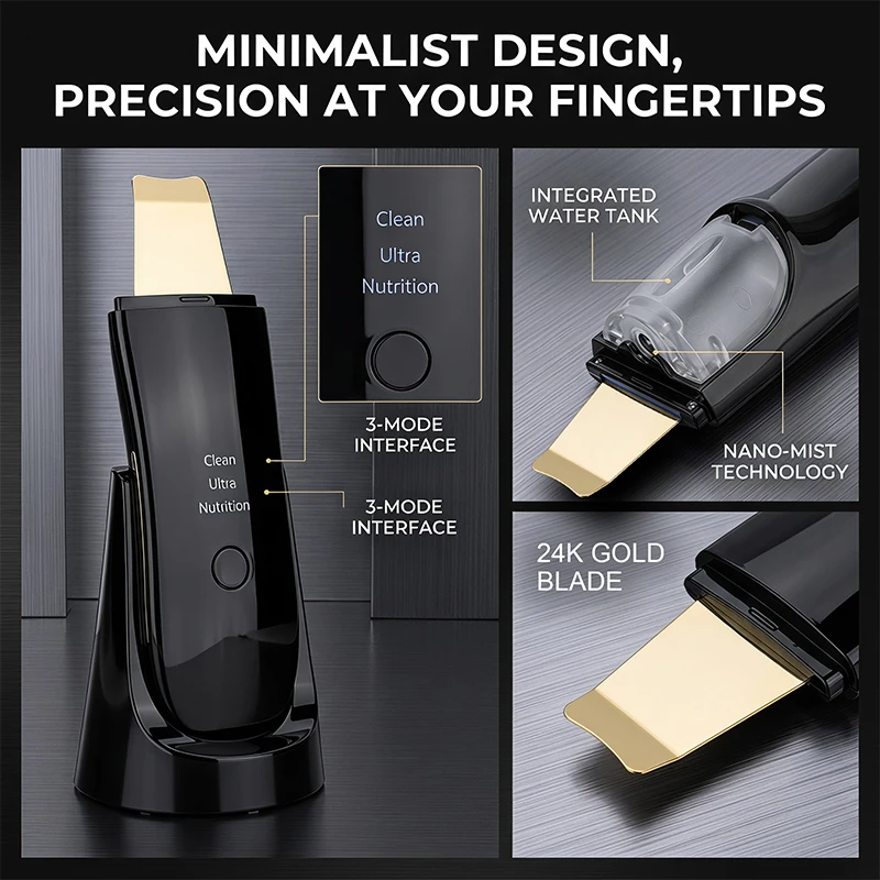 Rechargeable Ultrasonic Skin Spatula Vibrate Blackhead & Dead Skin Remover Serum Import Pore Minimizing Home Facial Care Machine
Rechargeable Ultrasonic Skin Spatula Vibrate Blackhead & Dead Skin Remover Serum Import Pore Minimizing Home Facial Care Machine