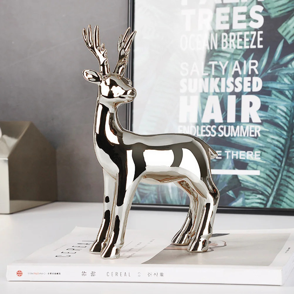 Electroplate Ceramic Deer Animal Shaped Art Crafts Decorative Ornament for Car Home Office Elegant Ceramic Deer Statue
Electroplate Ceramic Deer Animal Shaped Art Crafts Decorative Ornament for Car Home Office Elegant Ceramic Deer Statue
