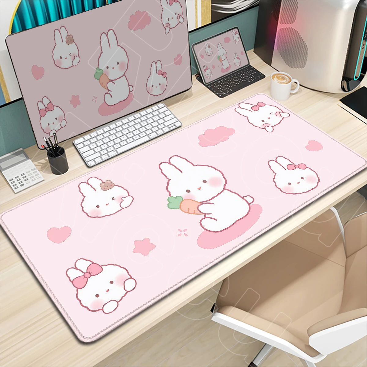 Cute Rabbit Bear Anti-Slip Rubber Bottom Mousepads Gaming Mouse Pad Durable Stitching Ultra Smooth Surface Laptop Office Carpet
Cute Rabbit Bear Anti-Slip Rubber Bottom Mousepads Gaming Mouse Pad Durable Stitching Ultra Smooth Surface Laptop Office Carpet