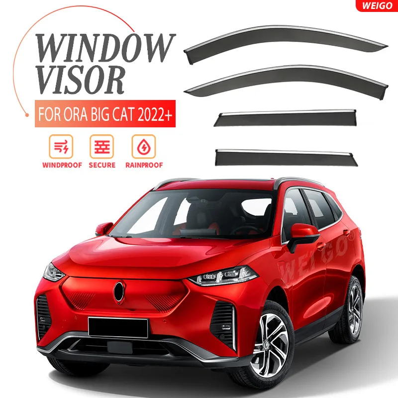 For Ora Big Cat 2022+ Car Window Visor Awning Shelters Windshield Side Window Rain Sun Shade Auto Accessories Car Styling
For Ora Big Cat 2022+ Car Window Visor Awning Shelters Windshield Side Window Rain Sun Shade Auto Accessories Car Styling