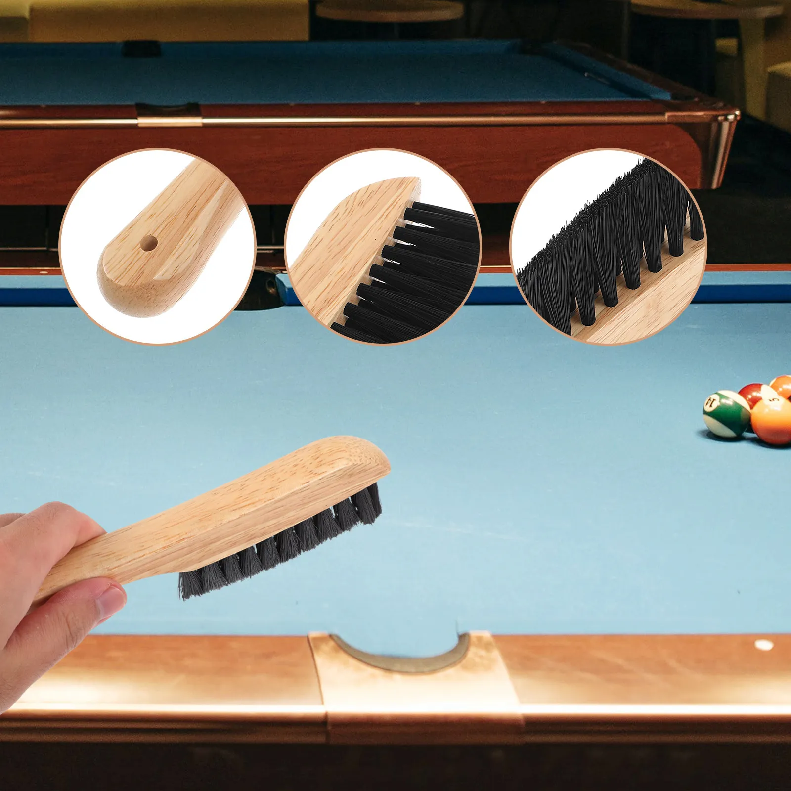 Pool Table Brush for Felt Cleaning Dense Bristles Billiard Table Cleaner Tool Reaches Under Rails Gentle on Surface Lightweight
Pool Table Brush for Felt Cleaning Dense Bristles Billiard Table Cleaner Tool Reaches Under Rails Gentle on Surface Lightweight