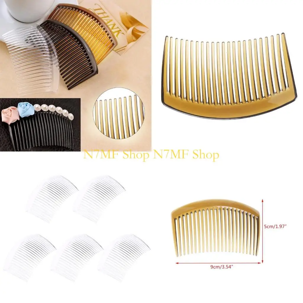 N7MF 5Pcs/Set Handmade Comb 23 Tooth Plastic Headwear Hair Accessories Women DIY Clip
N7MF 5Pcs/Set Handmade Comb 23 Tooth Plastic Headwear Hair Accessories Women DIY Clip