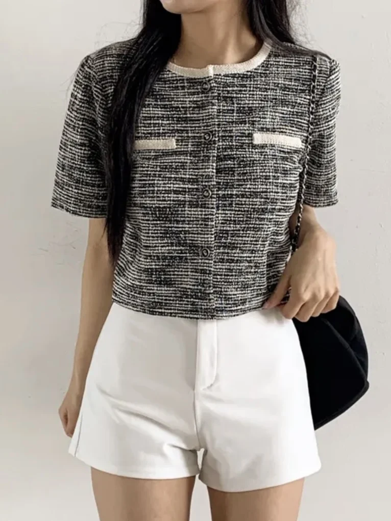 Chic ort Coat Women's New Sle Personali Thi Tweed Outerwear ort Sve round Ne Top Trendy Ladies' Jaet
Chic ort Coat Women's New Sle Personali Thi Tweed Outerwear ort Sve round Ne Top Trendy Ladies' Jaet