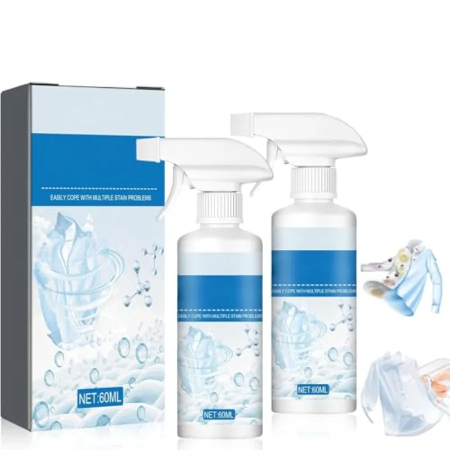 2pcs Non Ionic Clothing Emulsifier Stain Remover, Clothing Emulsifier, Portable Dry Cleaning Stain Removal Spray, Powerful Laun
2pcs Non Ionic Clothing Emulsifier Stain Remover, Clothing Emulsifier, Portable Dry Cleaning Stain Removal Spray, Powerful Laun