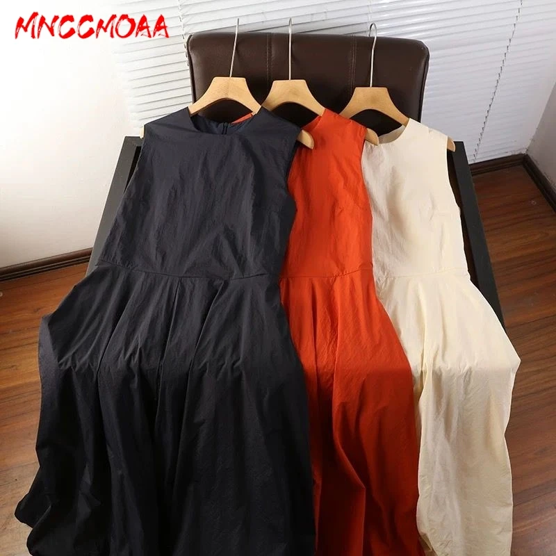 2025 High Quality Summer New Women Fashion Casual O-Neck Sleeveless Elegant Midi Dresses Ladies
2025 High Quality Summer New Women Fashion Casual O-Neck Sleeveless Elegant Midi Dresses Ladies