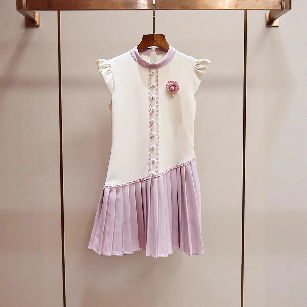 Elegant Sweet Color Block Summer New Arrival Women's Dress 3D Flower Embellished Fly Sleeve Midi Dress Commute Style
Elegant Sweet Color Block Summer New Arrival Women's Dress 3D Flower Embellished Fly Sleeve Midi Dress Commute Style
