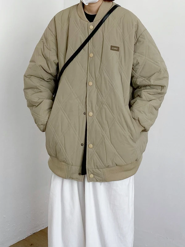 Trendy Thiened Men's Cotton Jaet Winter 2026 New Sle Student Faion Outerwear Oversize Coat Zipper Decoration Streetwear
Trendy Thiened Men's Cotton Jaet Winter 2026 New Sle Student Faion Outerwear Oversize Coat Zipper Decoration Streetwear