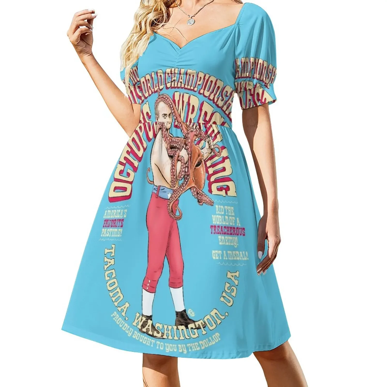The Dollop - Octopus Wrestling Short-Sleeved Dress long dresses for women Women's skirt
The Dollop - Octopus Wrestling Short-Sleeved Dress long dresses for women Women's skirt