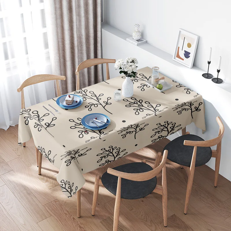 Modern Nordic Dining TableclothFlower Pattern Rectangular Table Cover for Kitchen Home Decoration White Black Colorful Leaves De
Modern Nordic Dining TableclothFlower Pattern Rectangular Table Cover for Kitchen Home Decoration White Black Colorful Leaves De