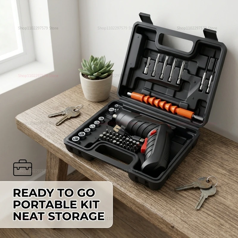 47PCS Electric Screwdriver Kit 3.6V Cordless Lithium Power Tool Set Foldable for Home DIY Furniture Repair Assembly and Repair
47PCS Electric Screwdriver Kit 3.6V Cordless Lithium Power Tool Set Foldable for Home DIY Furniture Repair Assembly and Repair