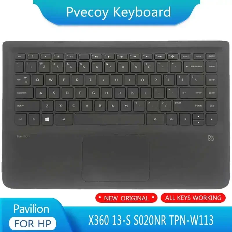 New For HP Pavilion X360 13-S S020NR TPN-W113 Laptop Palmrest Case Keyboard US English Version Upper Cover
New For HP Pavilion X360 13-S S020NR TPN-W113 Laptop Palmrest Case Keyboard US English Version Upper Cover