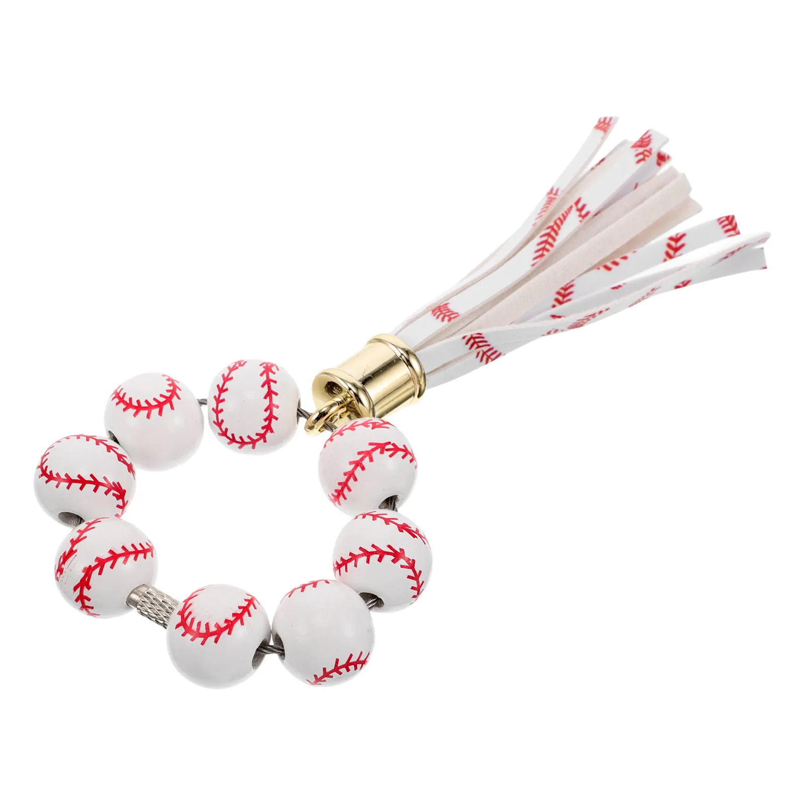 Unique Baseball Wooden Bead Keyring Sporty Accessory for Men Women Athletes Car Bag Decor Baseball Bracelet Keyring for Men
Unique Baseball Wooden Bead Keyring Sporty Accessory for Men Women Athletes Car Bag Decor Baseball Bracelet Keyring for Men