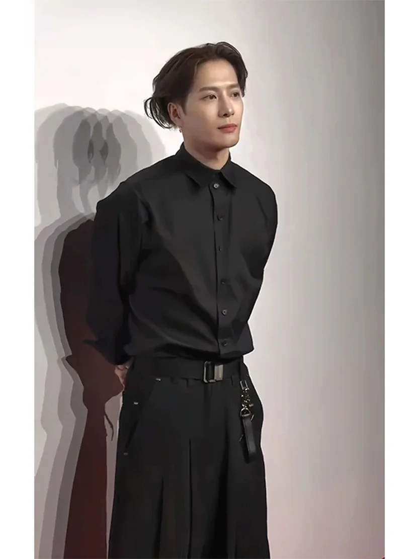 Black Long Sleeve Shirt Men's Style British Cool Gentleman High End Feeling Suit Inner Wear Base Shirt Jacket Youth Fashion
Black Long Sleeve Shirt Men's Style British Cool Gentleman High End Feeling Suit Inner Wear Base Shirt Jacket Youth Fashion