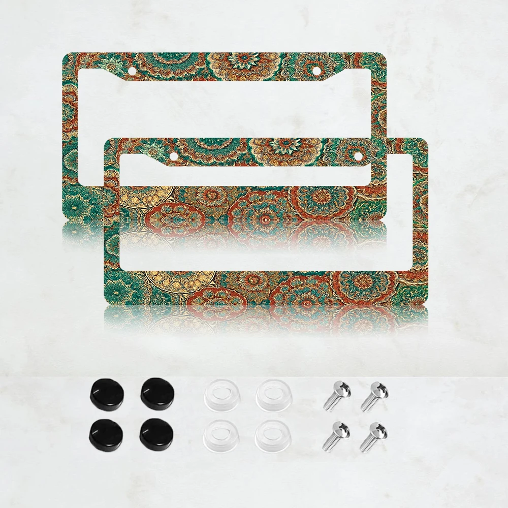 2PC Retro Novelty Car Decoration 2-Hole License Plate Frame, American Standard Size, Aluminum, 6x12 Inches, with Screws
2PC Retro Novelty Car Decoration 2-Hole License Plate Frame, American Standard Size, Aluminum, 6x12 Inches, with Screws