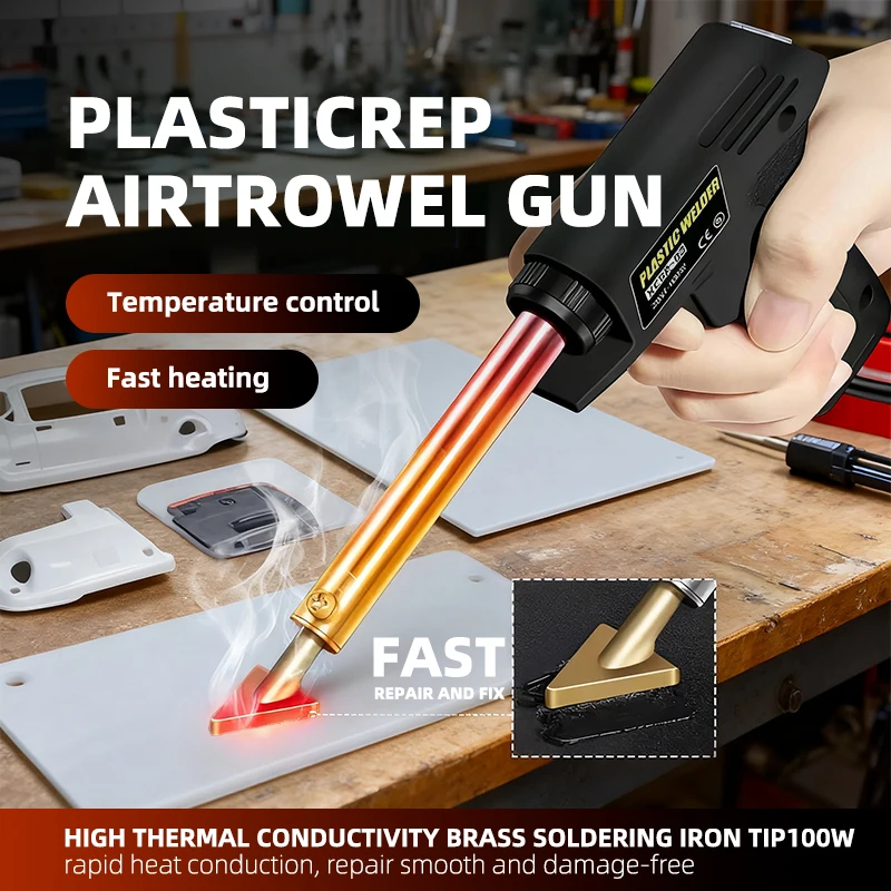 New Upgraded 2-in-1 Plastic Welder Kit with Welding Head & Screeding Tool for Car Bumper Surface Repair Thermal Welding Set
New Upgraded 2-in-1 Plastic Welder Kit with Welding Head & Screeding Tool for Car Bumper Surface Repair Thermal Welding Set