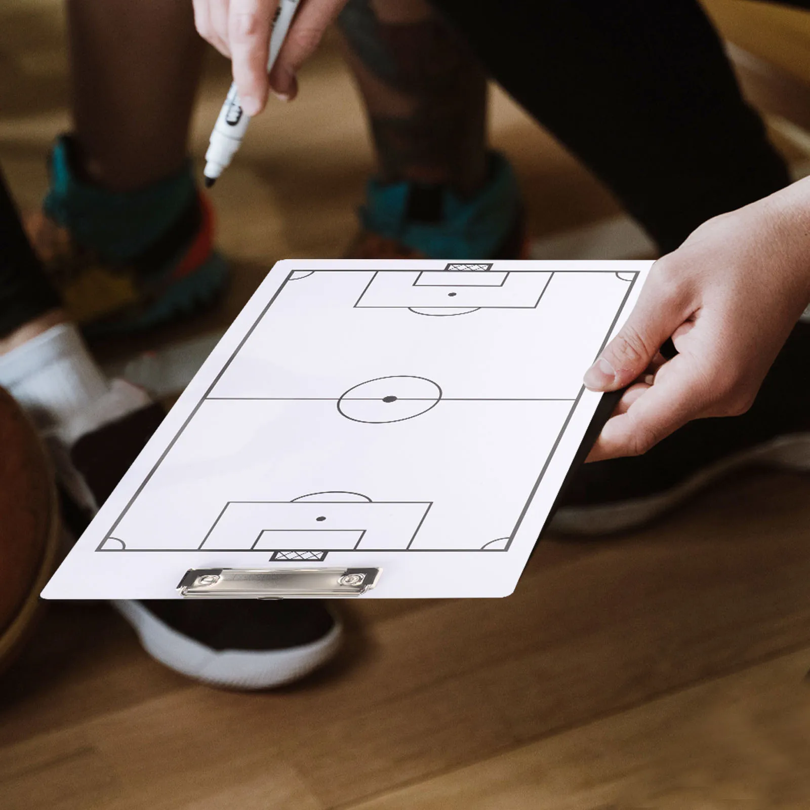 PVC Tactical Board Clipboard for Team Handball Volleyball Training Match Supply Multifunction Clip Portable Practical
PVC Tactical Board Clipboard for Team Handball Volleyball Training Match Supply Multifunction Clip Portable Practical