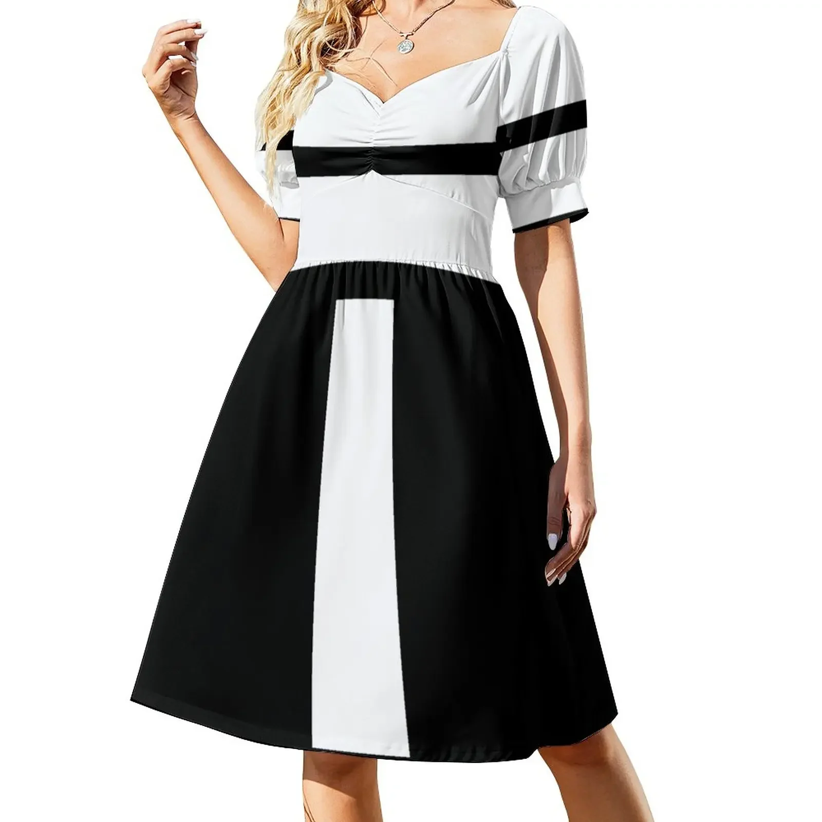 Bold, Graphic, Black & White/Color Abstract Modern Short-Sleeved Dress Beachwear clothes Dresses gala
Bold, Graphic, Black & White/Color Abstract Modern Short-Sleeved Dress Beachwear clothes Dresses gala
