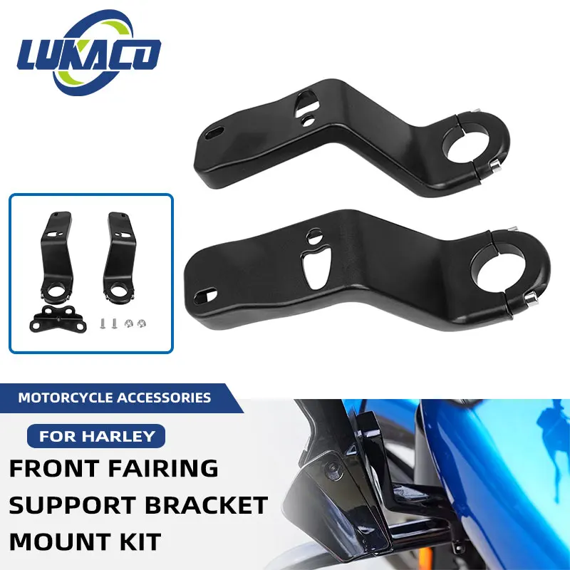 Motorcycle 1 Pair Black Front Full Fairing Support Bracket Mount Kit For Harley Low Rider ST FXLRST 2022 2023 -UP
Motorcycle 1 Pair Black Front Full Fairing Support Bracket Mount Kit For Harley Low Rider ST FXLRST 2022 2023 -UP