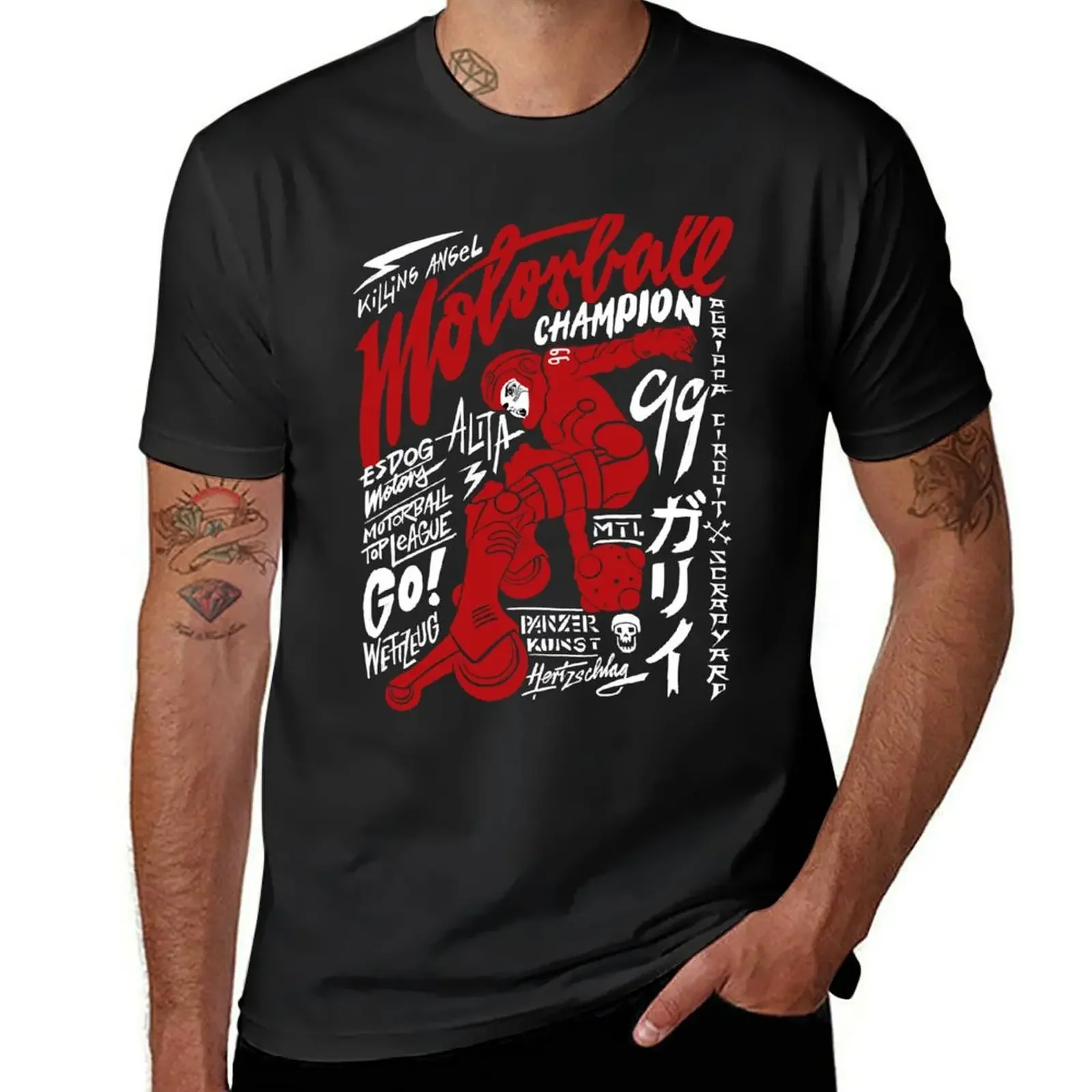 Motorball Alita T-Shirt sweat Short sleeve tee designer shirts anime figures mens plain t shirts
Motorball Alita T-Shirt sweat Short sleeve tee designer shirts anime figures mens plain t shirts