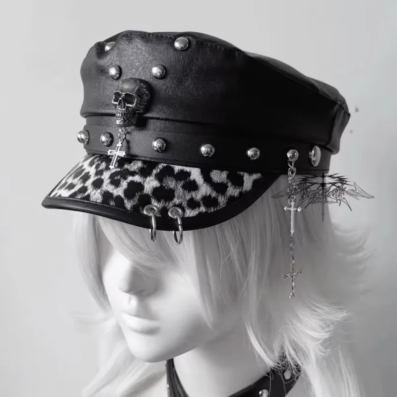 Fashion PU Leather Women Beret Punk Style Vintage Flat Top Military Caps Outdoor Casual Army Cap
Fashion PU Leather Women Beret Punk Style Vintage Flat Top Military Caps Outdoor Casual Army Cap