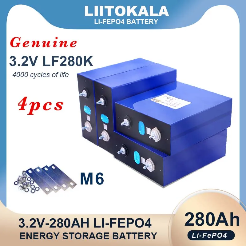 4 шт. подлинный 3,2 V 280Ah LiFePO4 аккумулятор DIY 12V 24v для электрического автомобиля RV Campers Golf Cart Off-Road Solar Wind Class A без пошлины
4 шт. подлинный 3,2 V 280Ah LiFePO4 аккумулятор DIY 12V 24v для электрического автомобиля RV Campers Golf Cart Off-Road Solar Wind Class A без пошлины