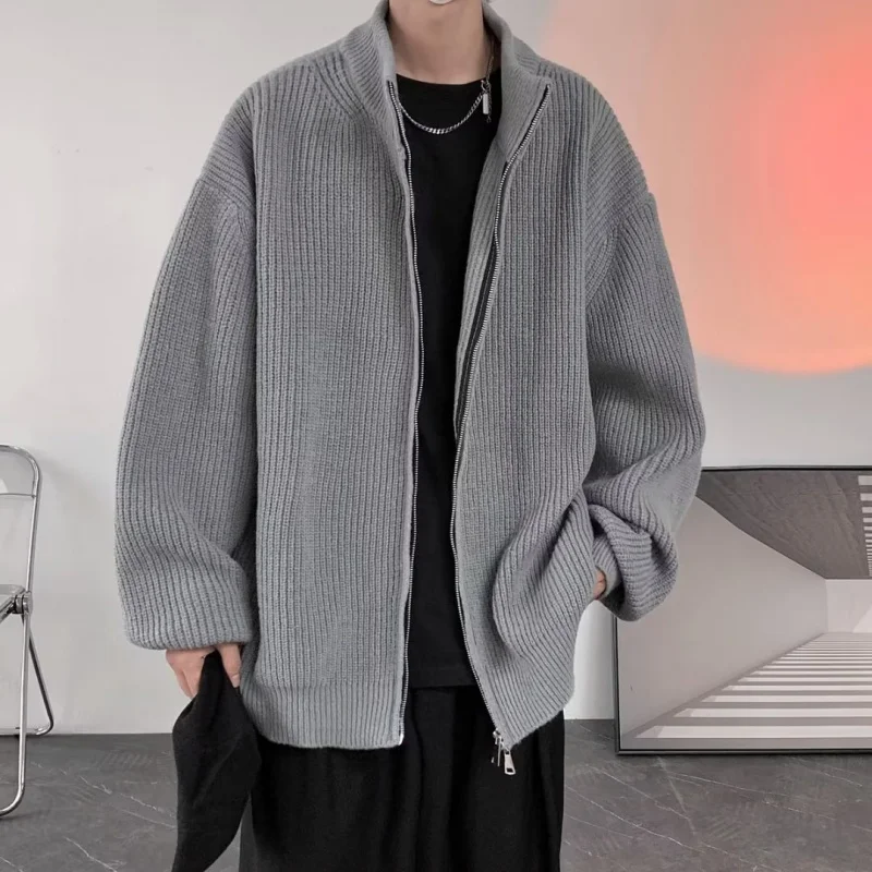 Autumn Winter Half Turtleneck Zipper Sweater Men Cardigan Loose Lazy Style Trendy Loose Knitwear Men'S
Autumn Winter Half Turtleneck Zipper Sweater Men Cardigan Loose Lazy Style Trendy Loose Knitwear Men'S