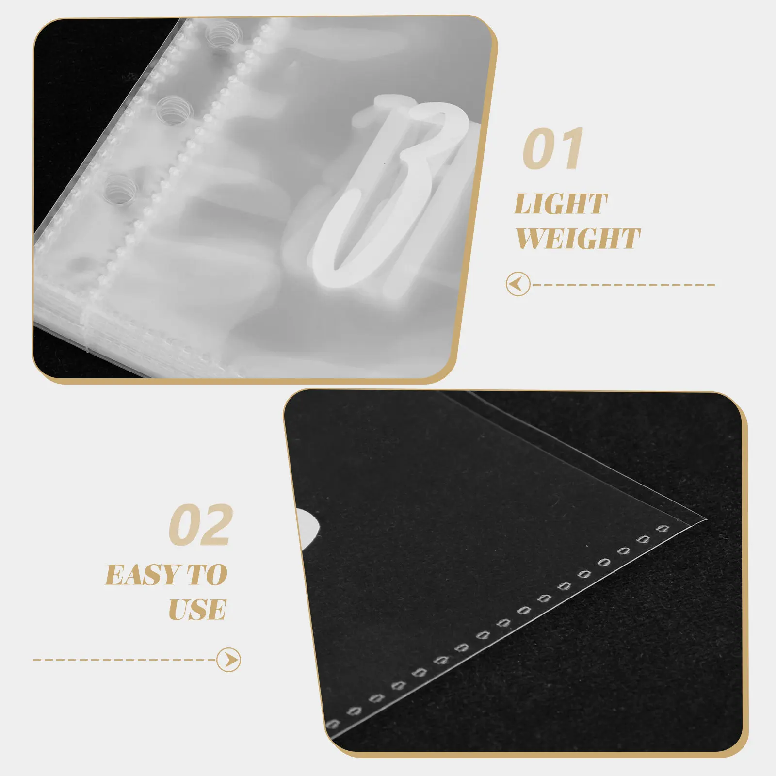 25 Sheets Portable Budget Binder Inserts Clear PVC Loose Leaf Multi-Use Budget Pocket Replaceable Envelope for Finance
25 Sheets Portable Budget Binder Inserts Clear PVC Loose Leaf Multi-Use Budget Pocket Replaceable Envelope for Finance