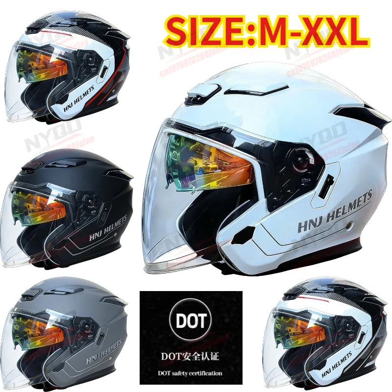 Мотоциклетный шлем открытого типа 3/4 для мужчин и женщин, сертифицированный DOT, с двойным визором и солнцезащитным козырьком, для скутеров, мопедов и велосипедов
Мотоциклетный шлем открытого типа 3/4 для мужчин и женщин, сертифицированный DOT, с двойным визором и солнцезащитным козырьком, для скутеров, мопедов и велосипедов