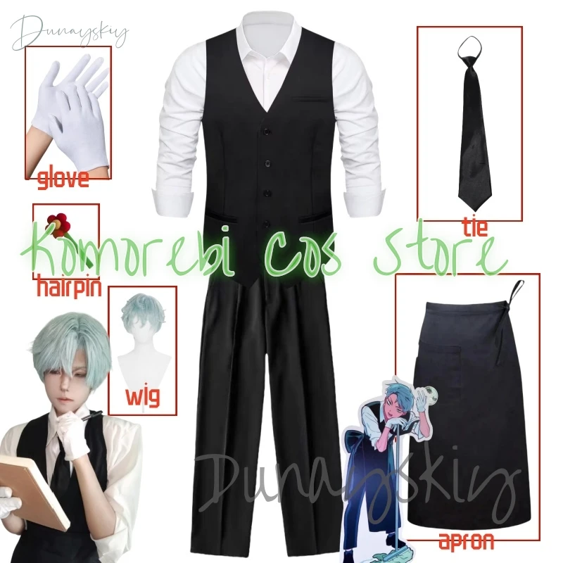 ALIEN STAGE TILL Costume Wig Cosplay Till Coffee Shop Tuta Grembiule Abito da uomo Gilet con scollo a V Gilet Anime Outfit
ALIEN STAGE TILL Costume Wig Cosplay Till Coffee Shop Tuta Grembiule Abito da uomo Gilet con scollo a V Gilet Anime Outfit