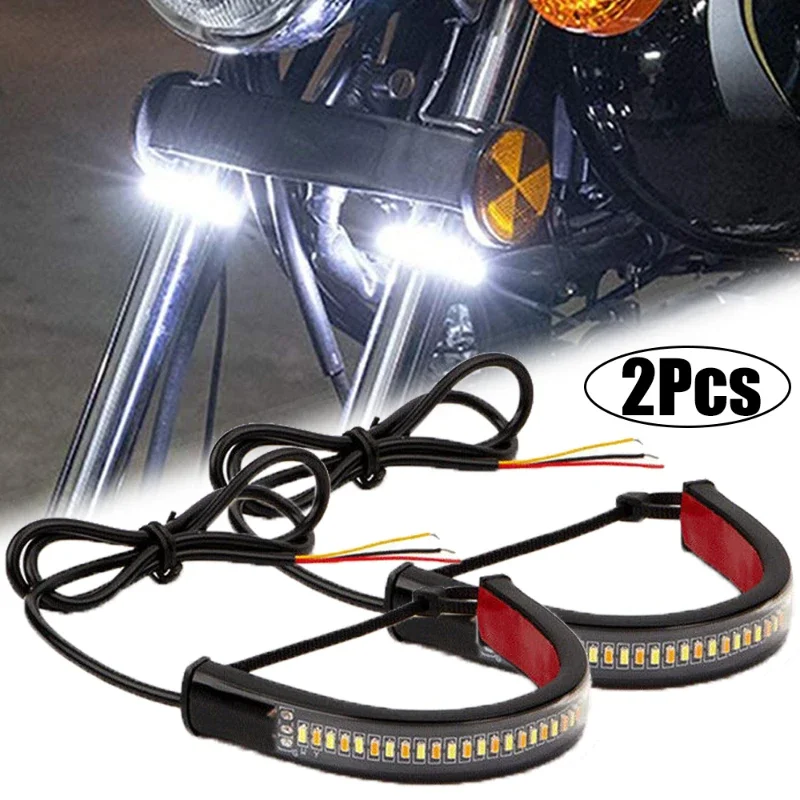1/2Pcs Universal LED Motorcycle Turn Signal Light & DRL Amber White Moto Flasher Ring Fork Strip Lamp Flashing Blinker 12V
1/2Pcs Universal LED Motorcycle Turn Signal Light & DRL Amber White Moto Flasher Ring Fork Strip Lamp Flashing Blinker 12V