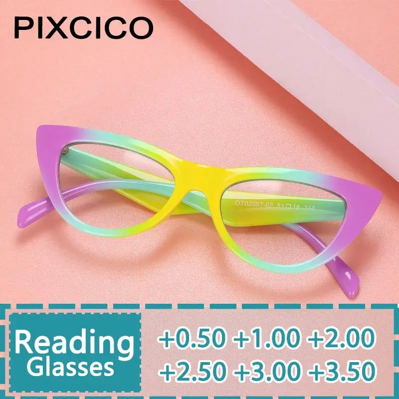 R56373 New Women Presbyopia Eyewear Retro Reading Glasses Trend Colorful Optical Transparent Hyperopia Glasses
R56373 New Women Presbyopia Eyewear Retro Reading Glasses Trend Colorful Optical Transparent Hyperopia Glasses