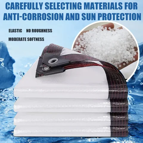 Panno di plastica trasparente spesso rettangolare, membrana impermeabile e antipioggia, panno per tonalità carnosa vegetale