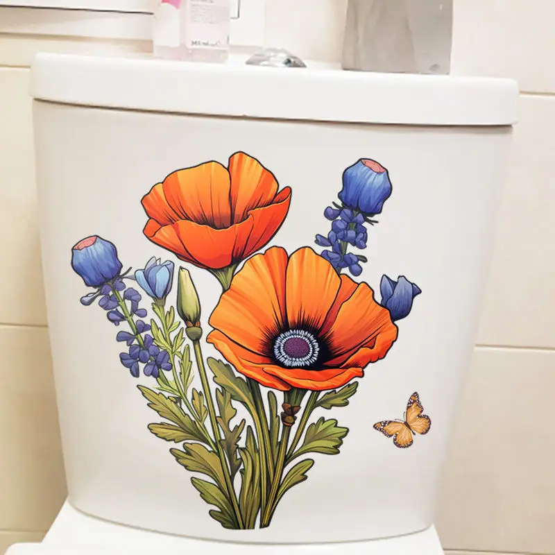 Colored Flowers Plants Wall Sticker Bathroom Toilet Decor Decals Living Room Cabinet Home Decoration Self-Adhesive Decals S213
Colored Flowers Plants Wall Sticker Bathroom Toilet Decor Decals Living Room Cabinet Home Decoration Self-Adhesive Decals S213